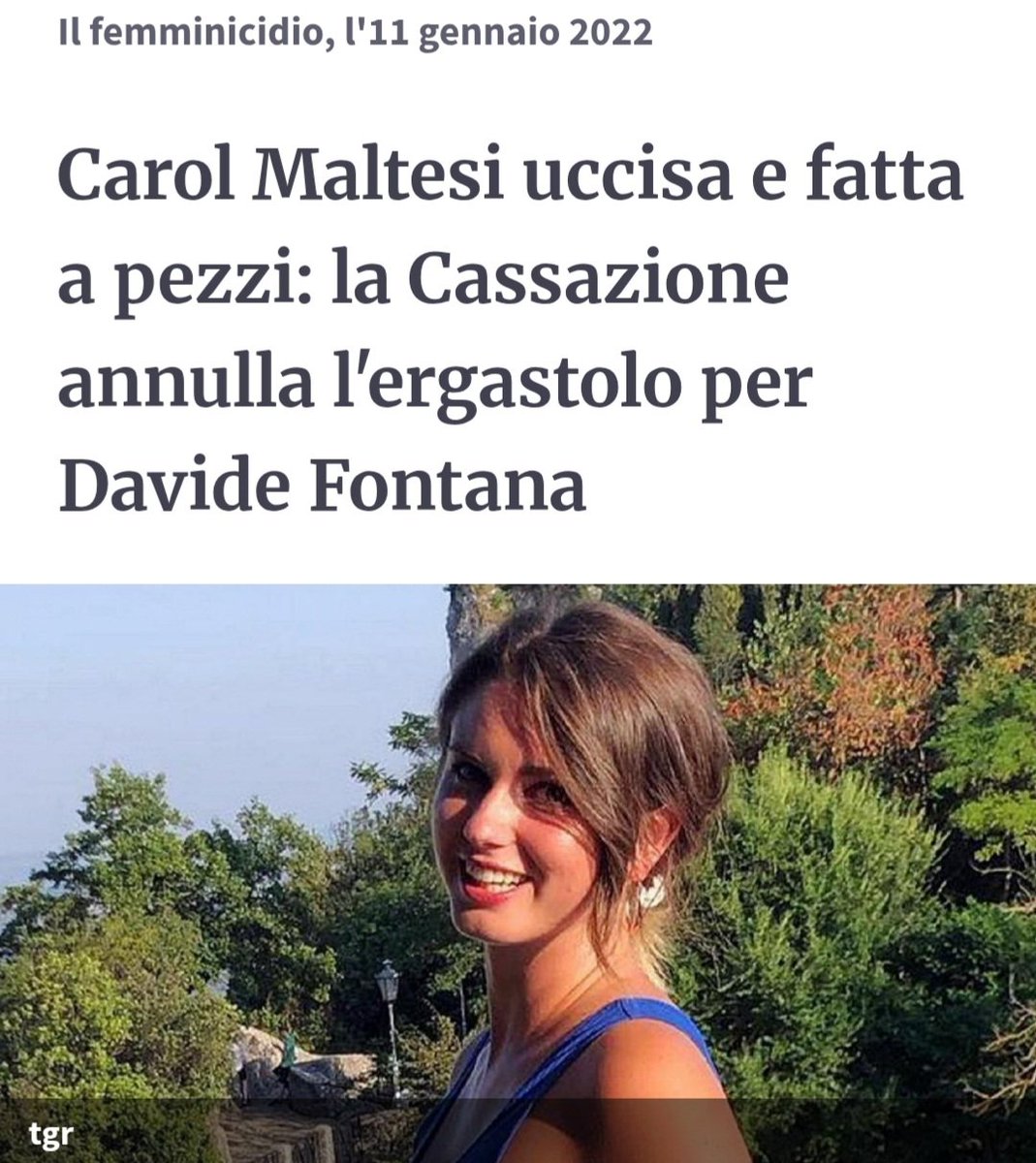 L'ha uccisa a martellate.
Poi l'ha fatta in 23 pezzi.
Messi in congelatore.
Dopo aver provato a bruciarli.
Poi li ha gettati in un dirupo.
Però la #Cassazione annulla l'#ergastolo perché deve "valutare la #premeditazione".
Ecco.
Io a questo punto non so se bisogna cambiare la