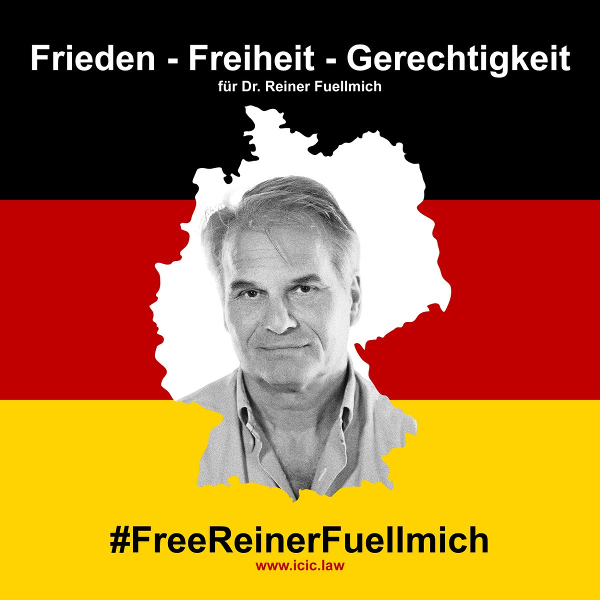 dustyblackfox's tweet photo. Free Reiner Fuellmich - A fighter for freedom, a true hero and a political prisoner in Germany. Freiheit für Dr. Reiner Füllmich! #FreeReinerFuellmich #WirVergessenNicht #RichtigErinnern #FreeReiner #FreeReinerFuellmichNow @IcicLaw https://t.co/fOG9ucN8td