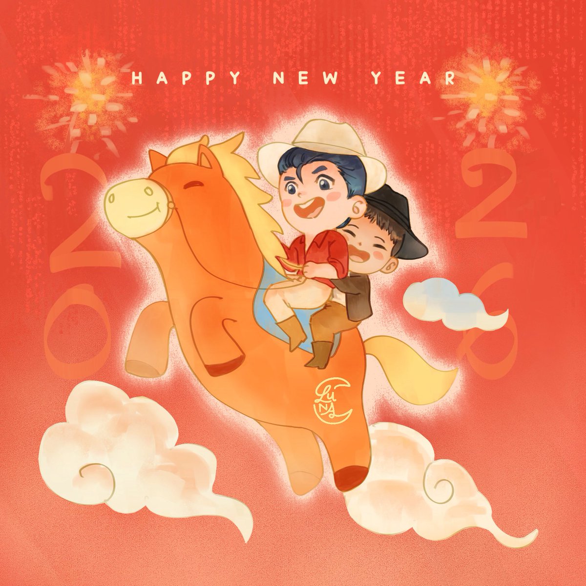Happy Horse Year with da cowboys 🐎
#MileApo