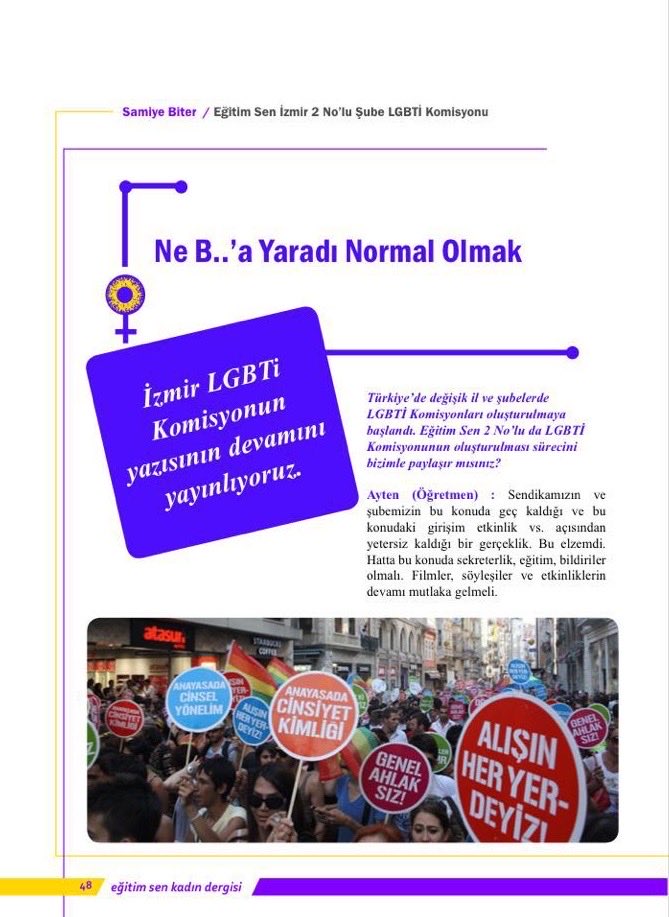 Ramazan etkinliklerini “laikliğe aykırı” ve “gericilik” olarak görmek İslam düşmanlığıdır.

LGBT sapkınlığını okullarda yaymak özgürlük, Ramazanı hatırlatmak gericilik öyle mi?

Eğitim-Sen ve Eğitim-İş, laikliği, İslam düşmanlığının maskesi olarak kullanmaktan vazgeçmiyor.