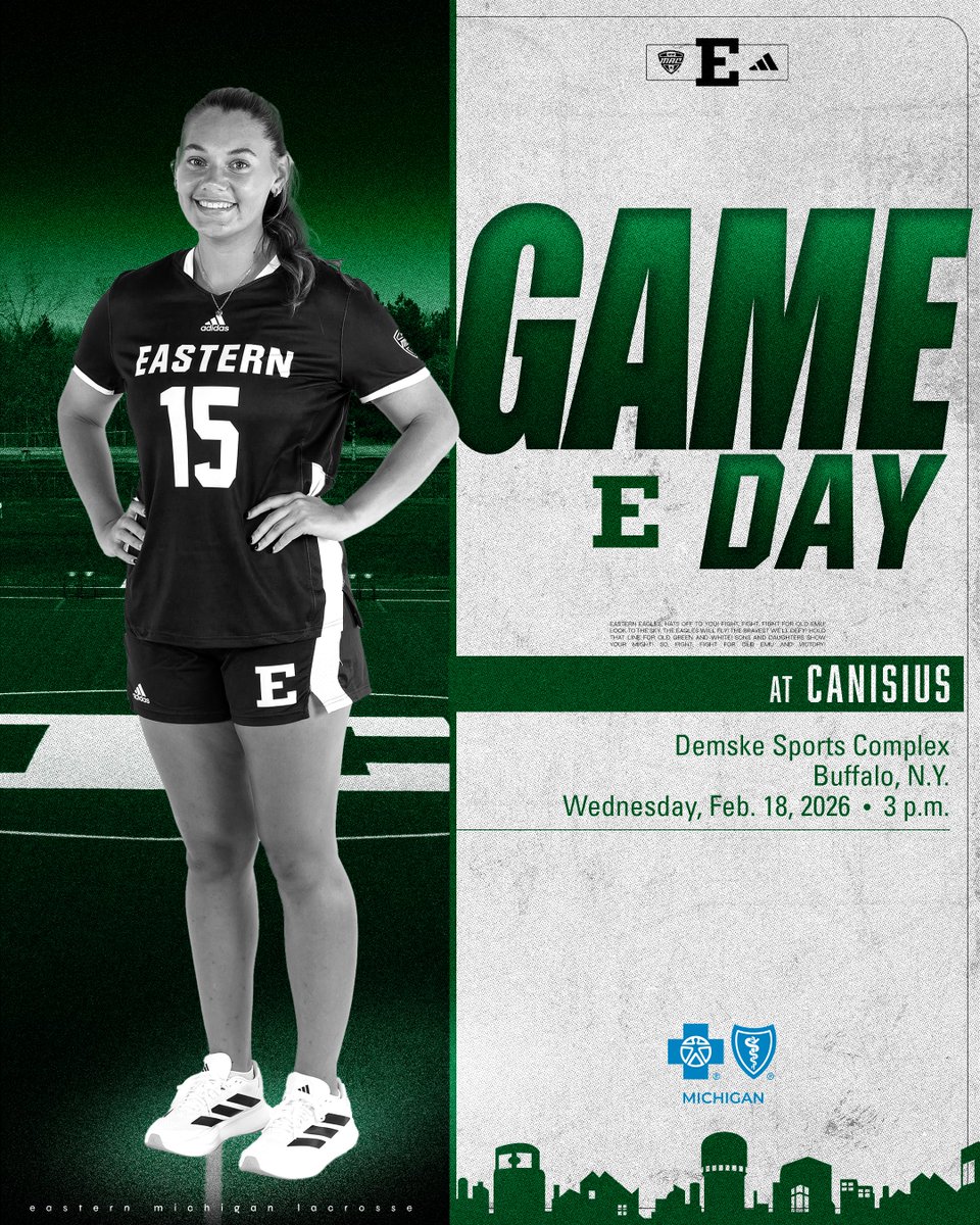 EMU_Lacrosse's tweet photo. ROAD GAME DAY!

🆚 Canisius
🥍 Demske Sports Complex
🗺️ Buffalo, N.Y.
⏰ 3 pm
📺 https://t.co/BWptc3WFPz
📊 https://t.co/6KxNNPDq26 https://t.co/OjKHENv9v8