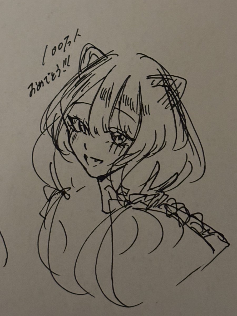 moamoagcolor's tweet photo. 100万人ほんっとにおめでとう🎉
殴り書きですが…
改めて描きたいっ💚おめでとう㊗️ https://t.co/SOENH6YAGZ