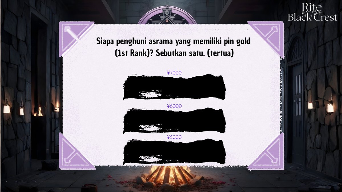 <a href="/kageitsu_/">Ryōma、武田</a> “Takeda Ryōma ternyata ada di point nomor 3. Apakah kecewa? Semoga tidak, ya.”

Baik pertanyaan berikutnya. Ayo, yang lain mana ini?”

( Deadline 21.30 )