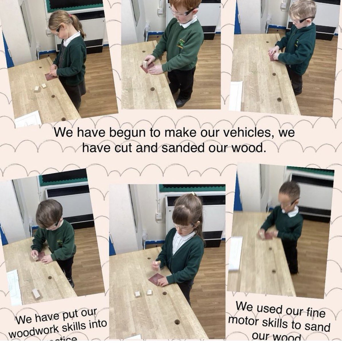 HollyGrovePSch's tweet image. Reception have been busy in the workshop! 🚗🔨 Exploring woodwork as they design and make vehicles, developing fine motor skills through sanding and safe cutting @EDADesignTech @PrimitasLP #woodwork #eyfs