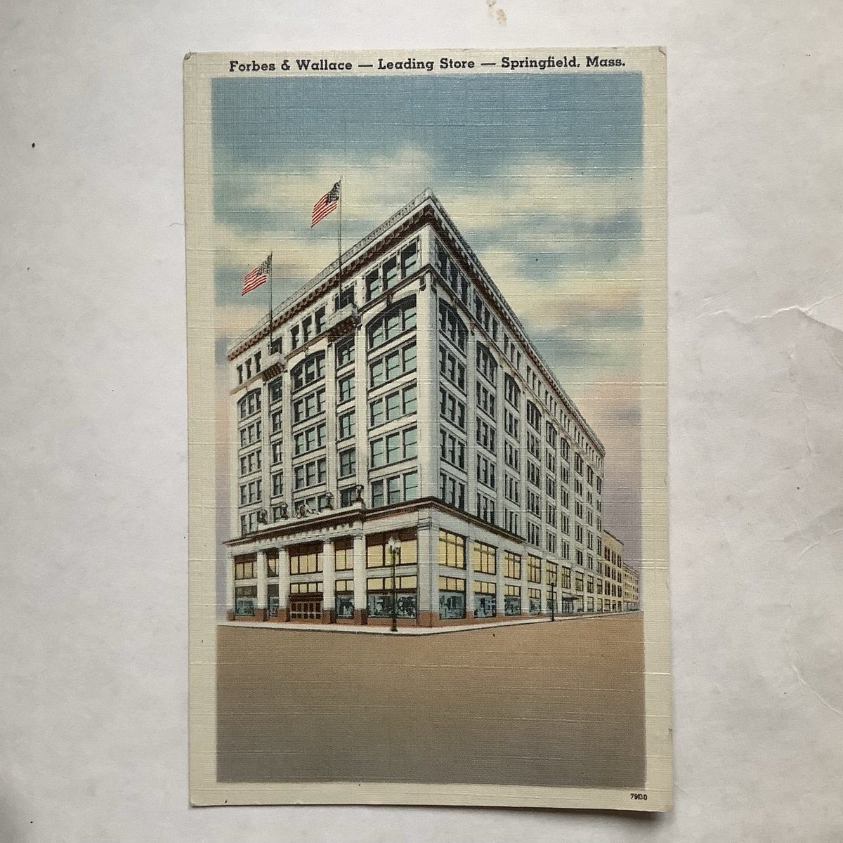 The small dry goods store opened by Alexander  Forbes and Andrew Wallace in 1874 grew rapidly in popularity. Forbes &amp; Wallace became the largest store in town offering eight floors of goods and services. A city within a city, the doors closed in 1976 as retail practices evolved.