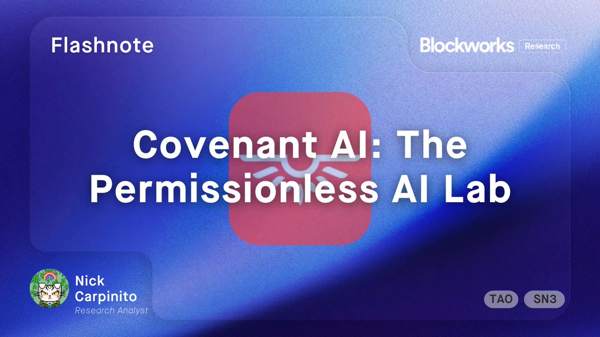 0xMetaLight's tweet image. 1/ Covenant AI is emerging as the first permissionless AI lab to demonstrate distributed pretraining without hyperscaler infrastructure.

As power, interconnect density, and datacenter permitting constrain centralized AI development, Covenant reframes training as a coordination