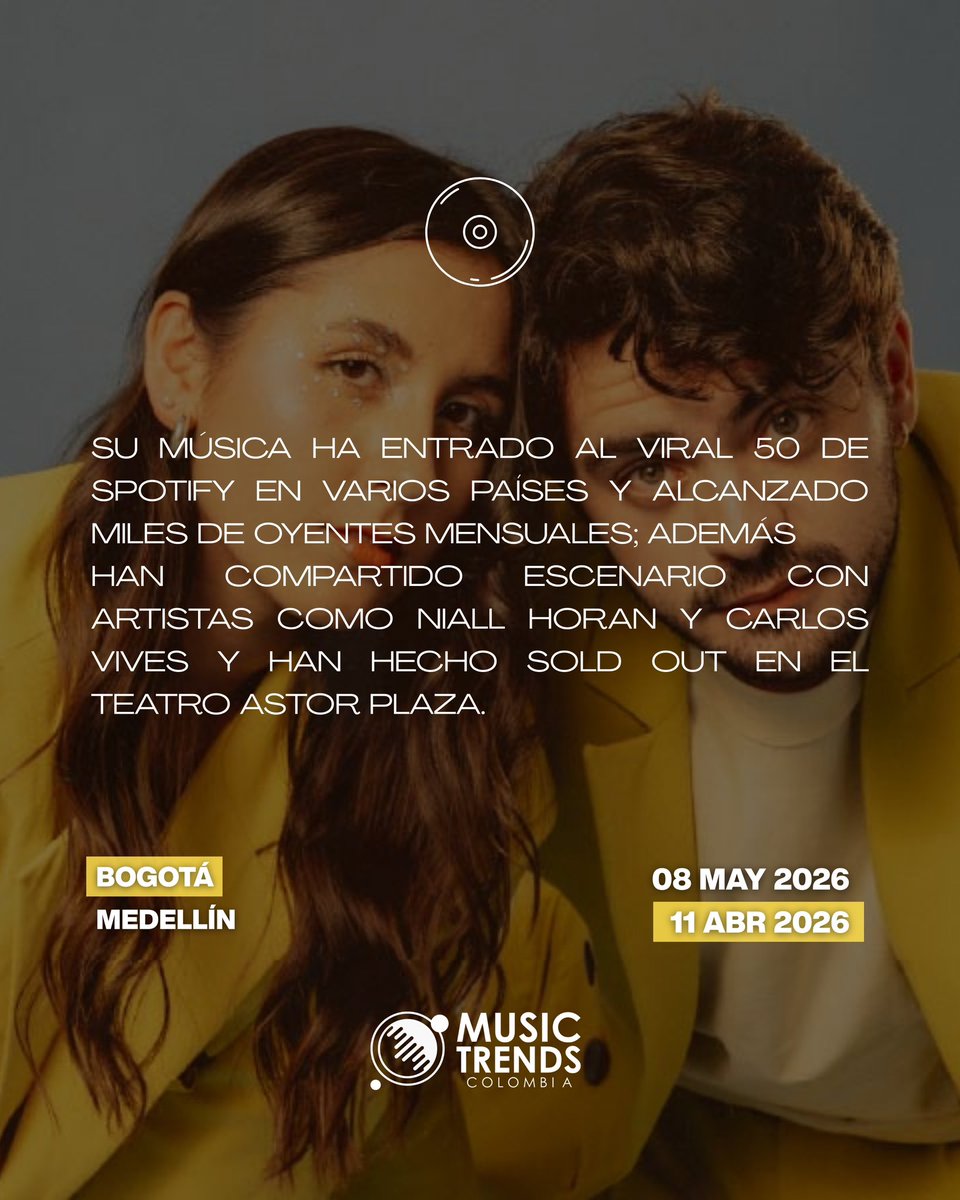 MUSICTRENDS Colombia tweet media