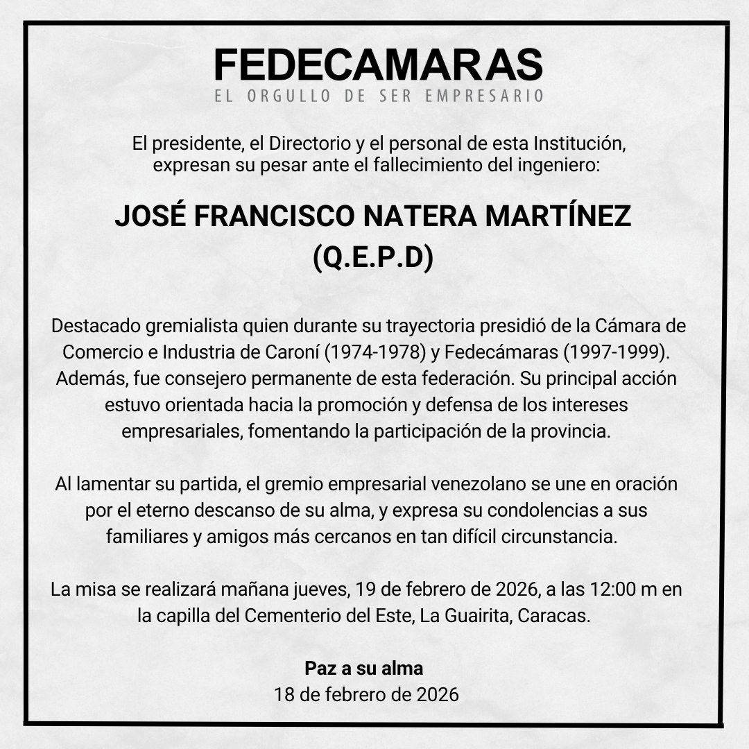 FEDECAMARAS tweet media