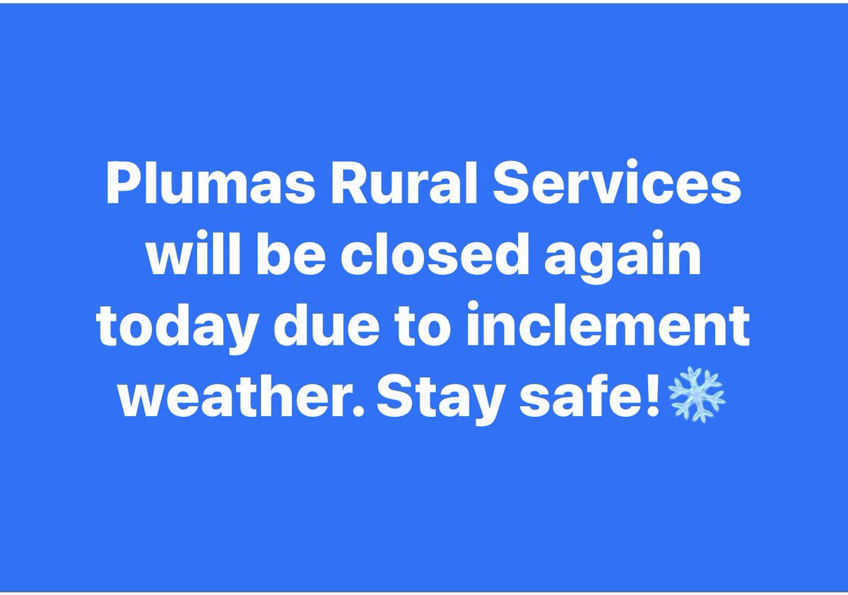Plumas Rural Services tweet media