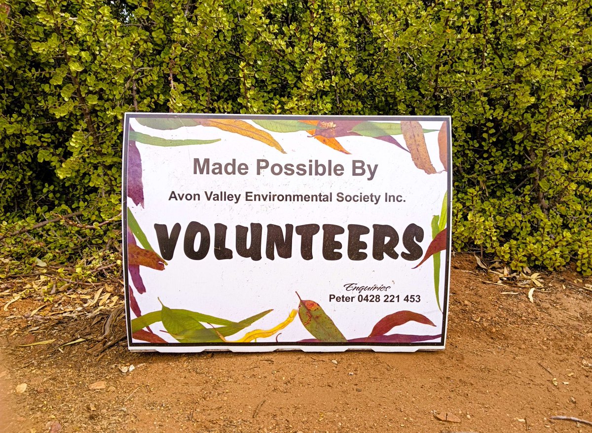 Portable signs for when we’re working on a track