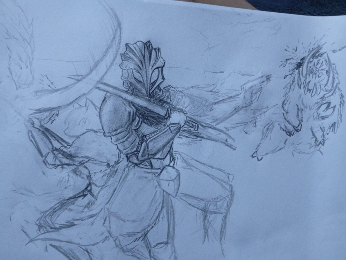 Moldis2's tweet photo. After months of procrastinating, finally been trying to draw again. 
Here's a WIP of Ver and Sasha. Probably gonna adjust size and poses, add some more enemies and bodies, but I'll probably procrastinate in finishing it.
#originalcharacterart #OC #OCart #WIP #art #artwork https://t.co/zD3u8wXna2