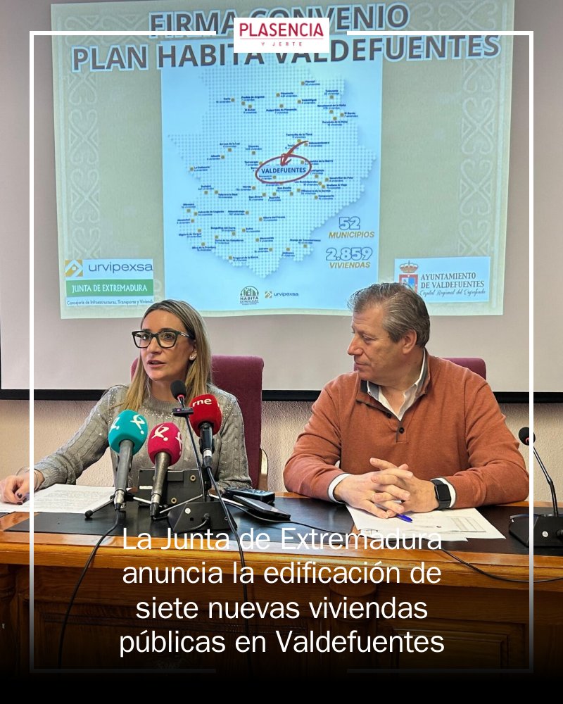 🏡 ¡Gran noticia para Valdefuentes! La Junta de Extremadura edifica 7 nuevas viviendas públicas con todas las comodidades. 🌟 El sorteo será el 2 de marzo a las 19:00h. ¡No te pierdas esta oportunidad única para tener tu hogar! #Vivienda #Valdefuentes mrf.lu/z6Vz