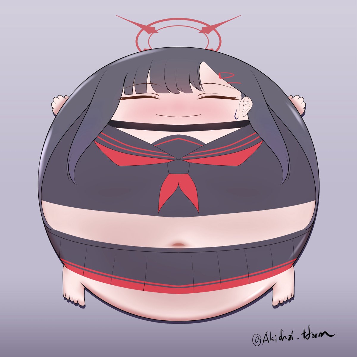 Akihuzi_tform's tweet image. 青アカより"イchiカ"の平面化ですっ