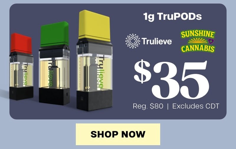 SunshineCannab2's tweet photo. Good morning to our #SunshineFam 🌞We hope everyone is having a blessed week so far .🫡 Check out some fresh #SunshineCannabis vape carts and TruPODs on the menu at your Florida @Trulieve 🥇 #MMTC 🏆💚
#Trulieve #SunshineStateOfMind #Cannabis #MmjFL https://t.co/JYZNePJPKu