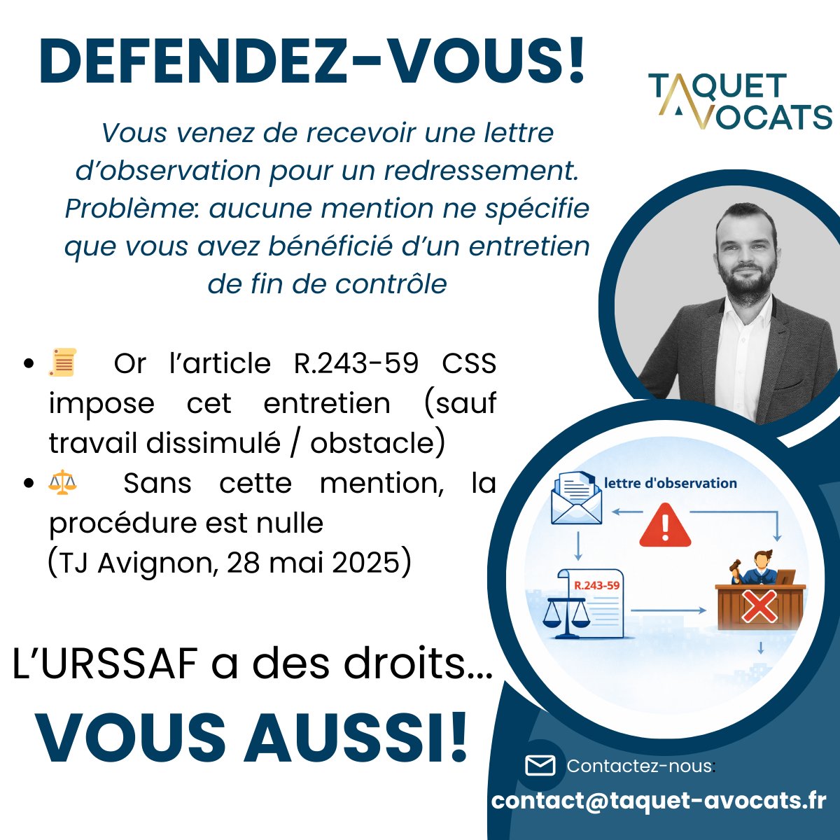 #avocat #URSSAF #droitdescotisants #droitsocial #contrôleURSSAF