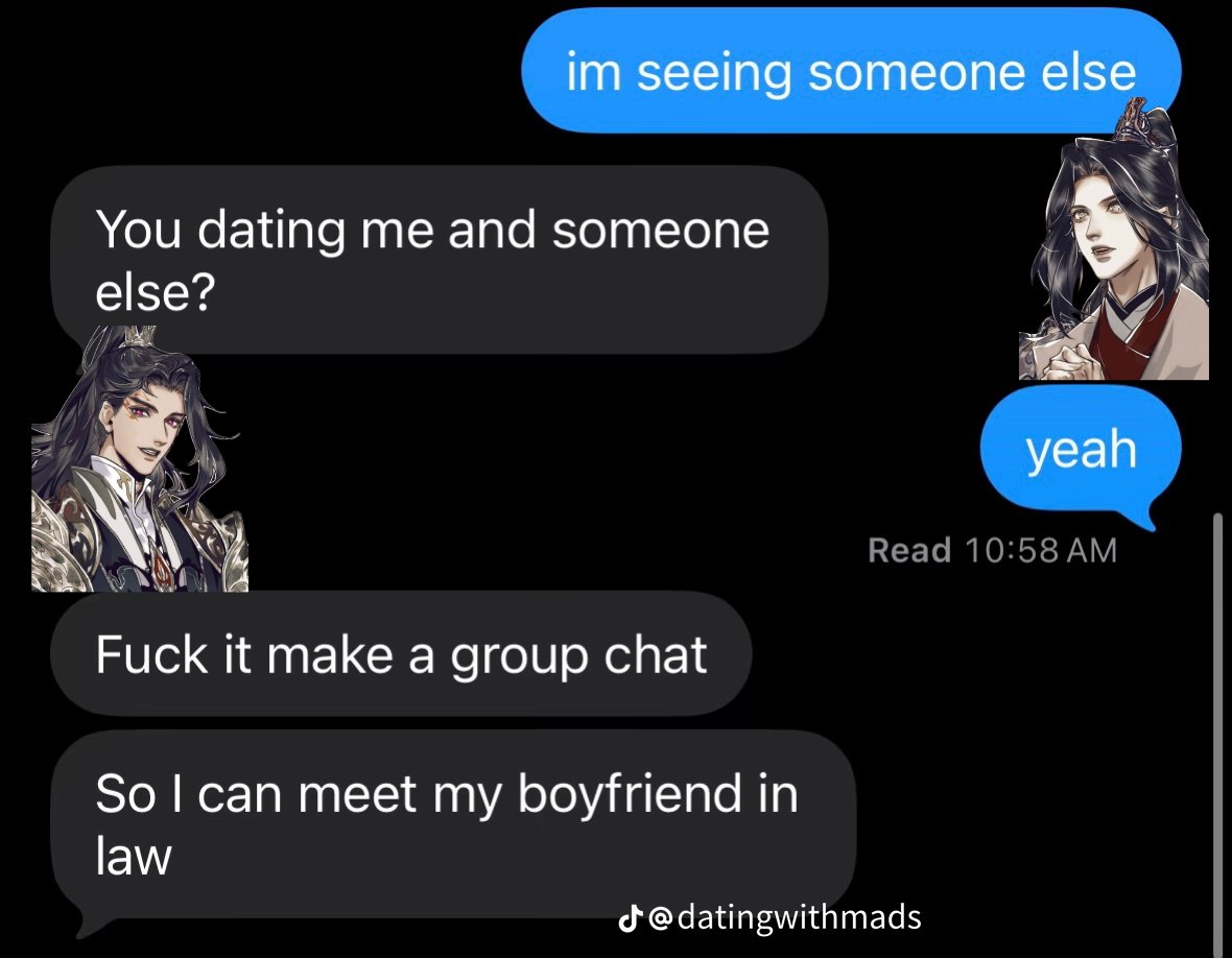 Beani_Bon's tweet photo. Guys I made a #peiqing meme from those funny "sometimes you have to read your bfs messages and move on"

The someone else is Feng Xin. https://t.co/dtpjCmmaU1