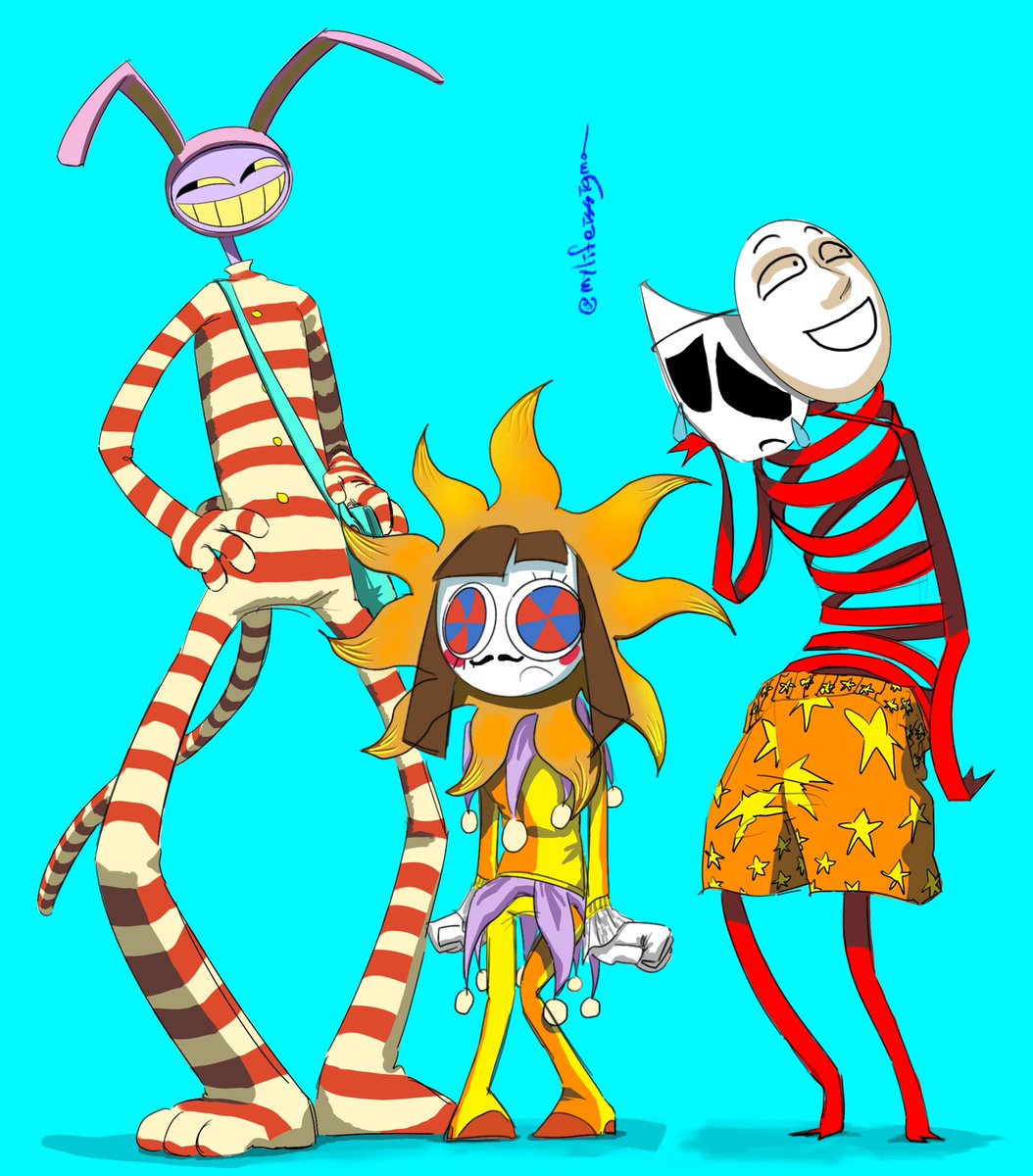 mylifeissigma's tweet image. ･:*+. #TADC .+*: ･
#jax #pomni #gangle *(^o^)/*