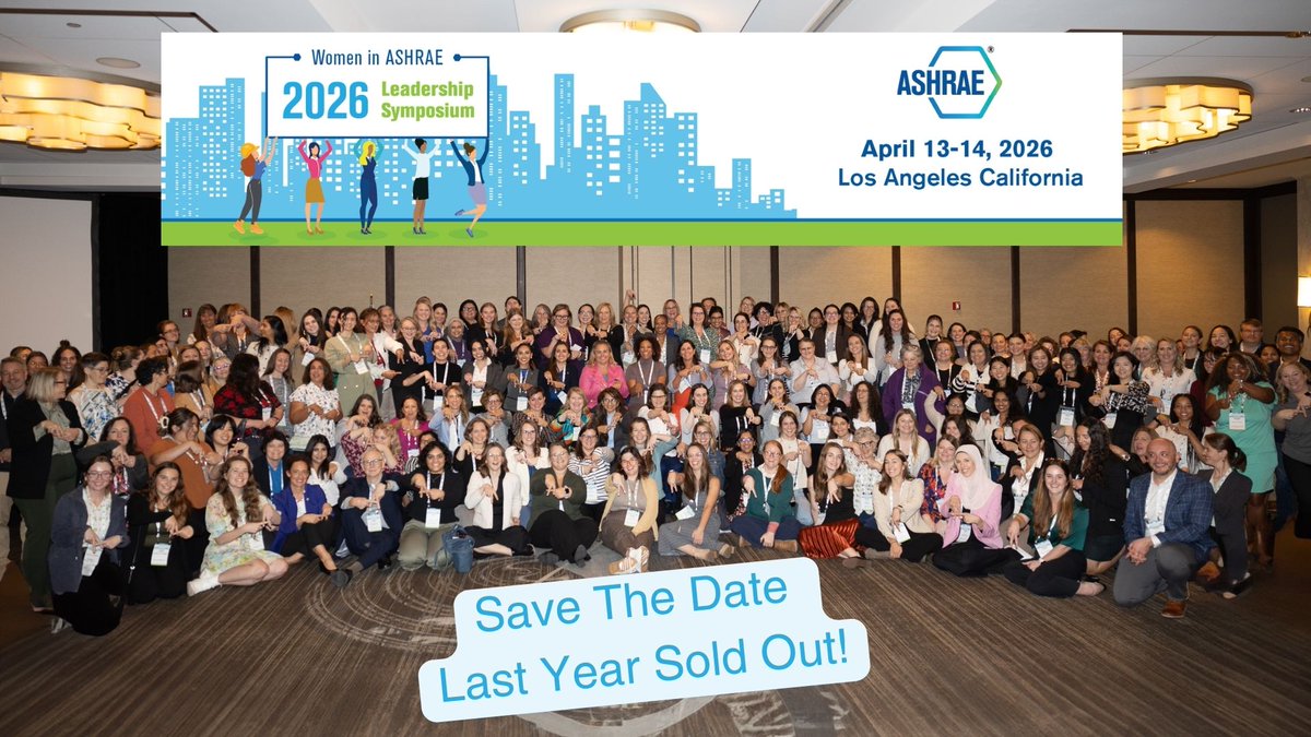 ashraenews's tweet photo. If you attended last year, you know how powerful this experience is. If you didnโtโthis is your moment.
Empower, Elevate, Lead. Belong!
Register here: https://t.co/ZqDxyIb0KU
#WIALS2026 #MyASHRAE https://t.co/SdyHejSfcE