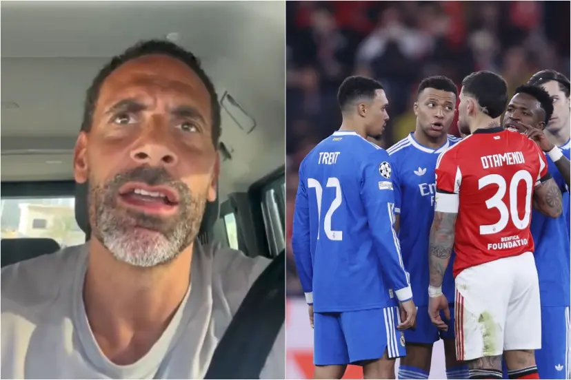 SVargasOK's tweet photo. ⚠️ La defensa de Rio Ferdinand a Vinícius Júnior:

"¿Hay que culpar a Vini? ¿Que no debería celebrarlo así? ¿Cómo? Es inaceptable. El fútbol es un deporte bonito. Por ejemplo, ¿por qué amamos a Roger Milla? Por cómo lo celebró con sus aficionados. Están intentando robarnos lo bonito de este deporte. Esta clase de basura, estas ratas que dicen esos comentarios racistas, deben ser castigados. No tenemos que protegerlos.

Especialmente cuando un compañero suyo como Kylian Mbappé ha dicho que lo escuchó. Solo te tapas la boca cuando tienes algo que ocultar. Es asqueroso. ¿Cómo puede la gente justificar esos insultos por una celebración? Ahora quiero ver cómo las autoridades responde".