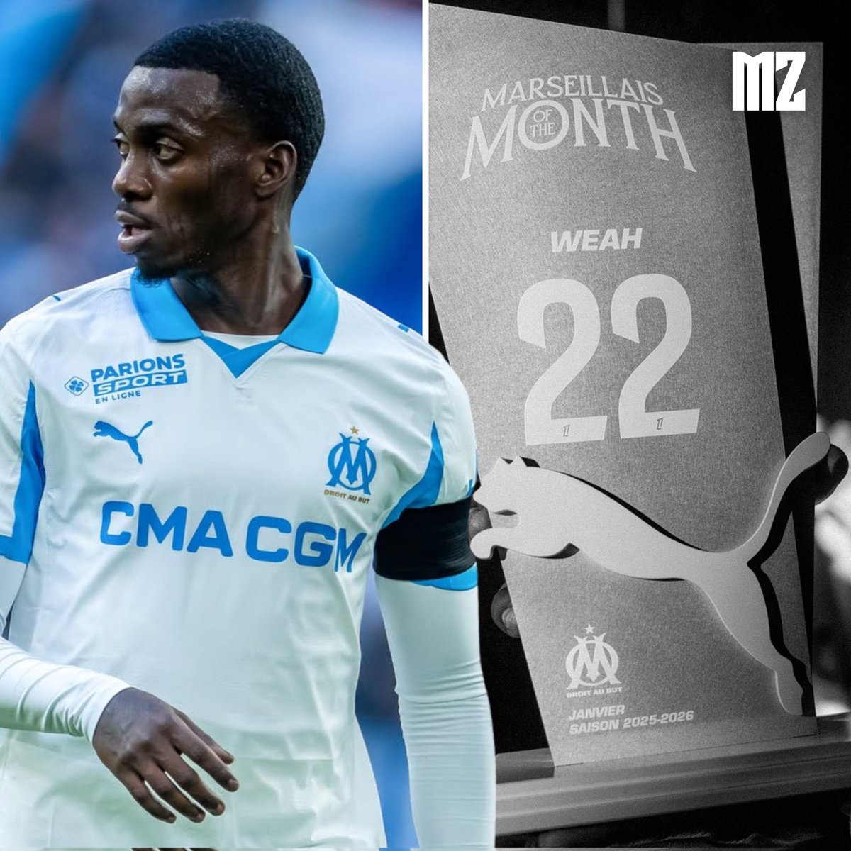 🚨 Timothy Weah est élu olympien du mois de janvier !

[<a href="/OM_Officiel/">Olympique de Marseille</a>]