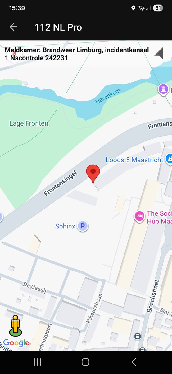 Brandweerinzet voor nacontrole