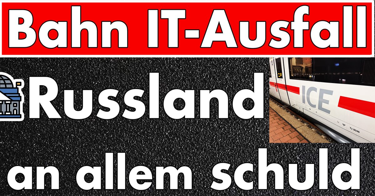 Politikmit_Kopf's tweet image. #Hackerangriff aus #Russland auf die #Bahn? Selbst eure Mitarbeiter lachen! Russland an allem Schuld?

Videolink im Kommentar.