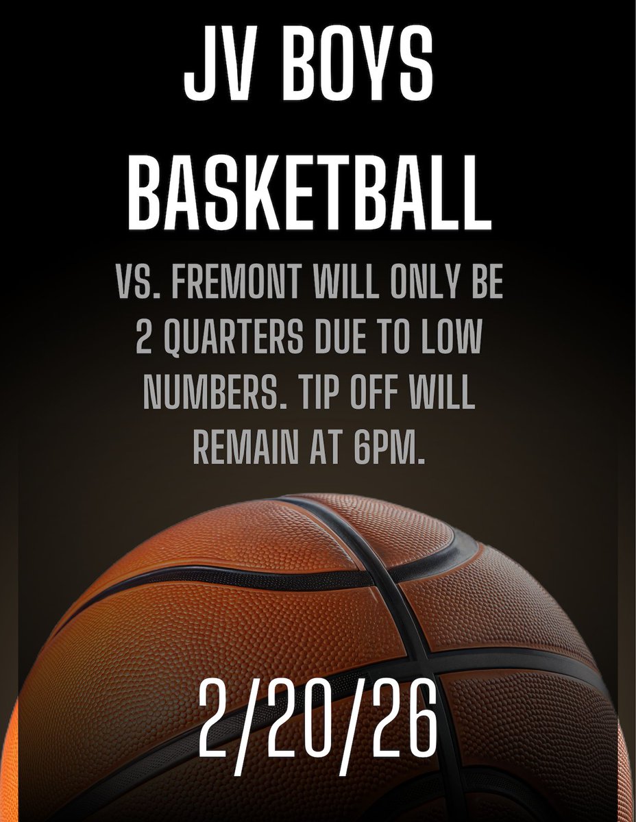 CNobleAthletics's tweet photo. News: JV Boys Basketball Game vs. Fremont Adjusted to Two Quarters https://t.co/ixrOn6Zf5C https://t.co/dhHhUvyBNH