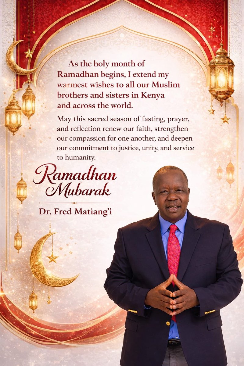 Dr Fred Matiang'i EGH,PHD,HSC tweet media