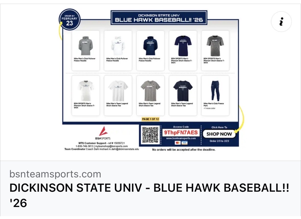 Blue Hawk Baseball tweet media