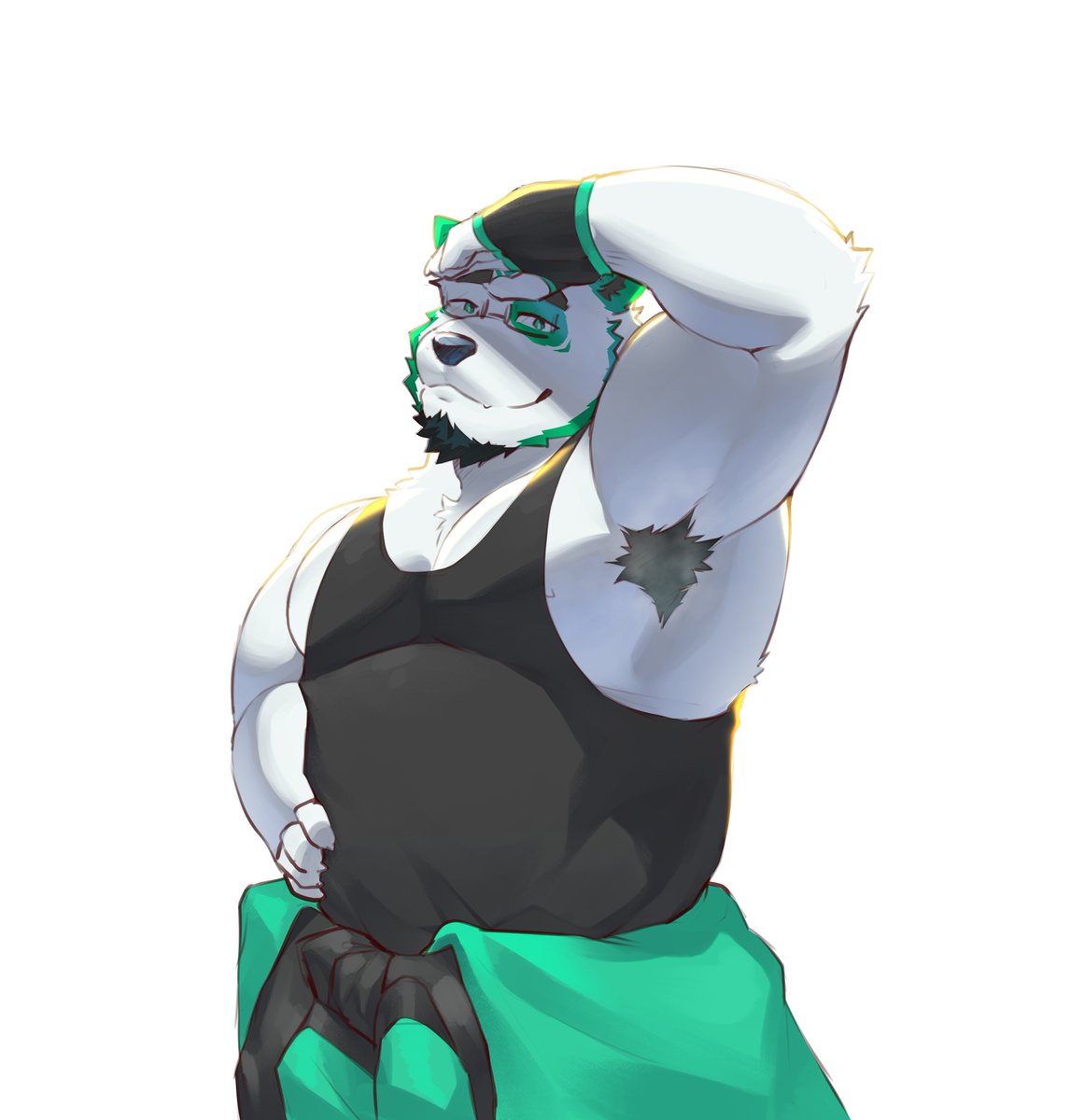 KajinSama's tweet photo. quick doodle of @GreenyPika  pits ehe https://t.co/IY7Uw9ROY9