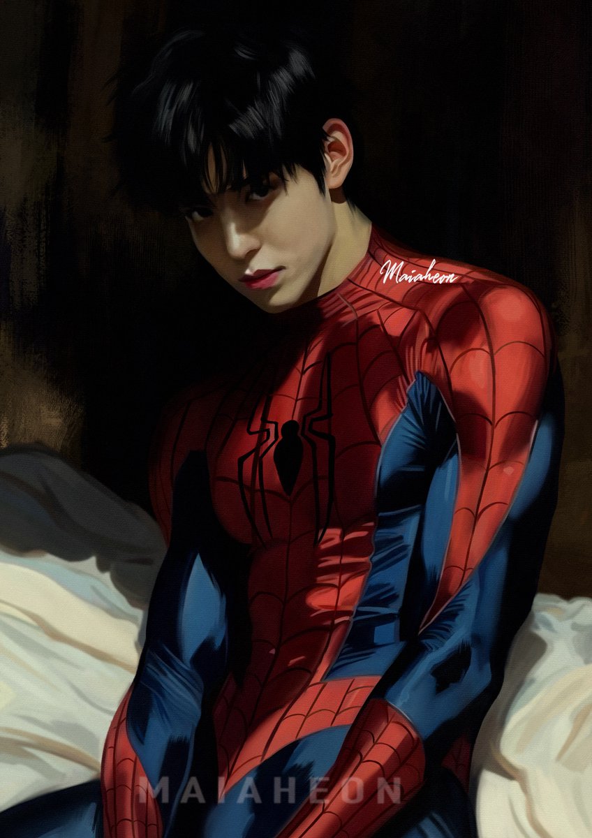While we wait for the "famous photos," I'll leave you with this fan art of Spider Yunho. I hope you like it a lot. 🐶♥️🕷️ 
#Yunho #ATEEZ  #fanart