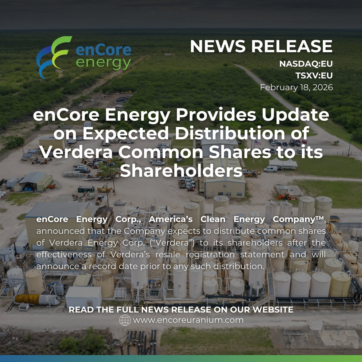 enCore Energy Corp. (NASDAQ:EU | TSX.V:EU) tweet media