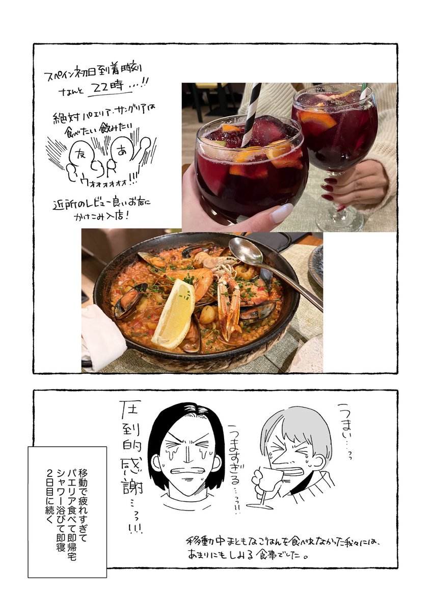 スペイン旅行
ちょこっとだけ実録漫画
1日目 