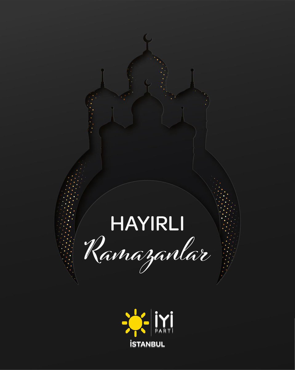 iyiparti_34's tweet photo. Toplumsal dayanışmanın, paylaşmanın ve hoşgörünün simgesi Ramazan-ı Şerif’in ülkemize ve tüm İslam alemine hayırlar getirmesini diliyoruz.

Bu mübarek ayın manevi ikliminde; gönüllerin bir, sofraların bereketli olduğu, yardımlaşma ruhunun tüm İstanbul’u sardığı huzurlu günler temenni ediyoruz.

İYİ’lik ve bereket dolu bir Ramazan geçirmeniz dileğiyle...