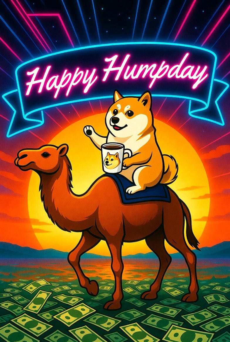 Good morning world☕️🌞 A Happy Humpday to all!🙌🏻 Enjoy your day😎 Let’s go $DOGE! 🔥🚀 #Dogecoin #Crypto