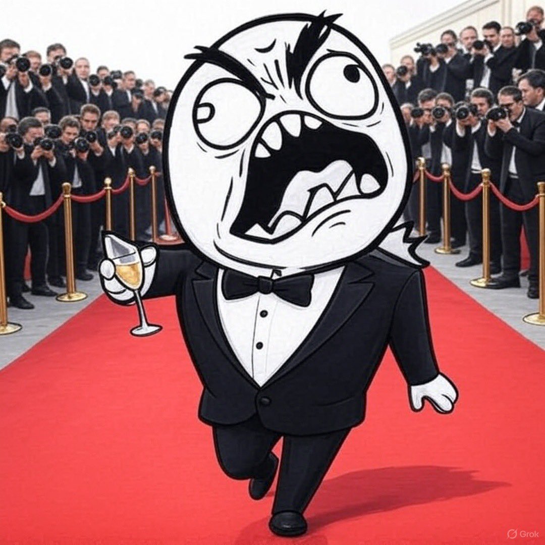 BINANCE POST 
Day 56: UNTIL @Binance LIST $RAGE 

—TRENCHES ARE COOKED -
-ONLY OG MEMES WILL SURVIVE 

-STOP CHASING COINS
-STOP GETTING RUGGED BY DAILY SCAMMERS

WE ARE THE FUTURE OF MEMES

LETS MAKE MEMES GREAT AGAIN

RAGE GUY
$RAGE
G3FoXHoQDuGkEG8ZqQd7riC9uB1N51bg7JuxJEPNpump