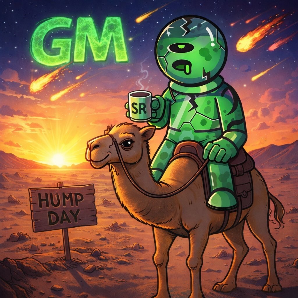 Good Morning web3 legends ☀️ 

Happy Hump Day! 🐫 

Take some time and appreciate the wonderful things around you! 

Enjoy your Wednesday 𝕏 fam‼️