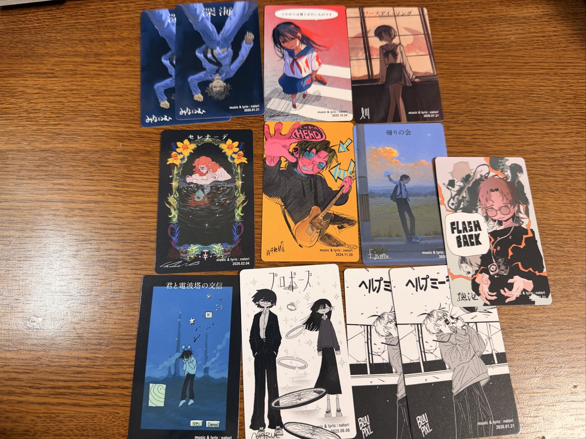 97riiz_'s tweet photo. ☆交換希望
譲 なとり トレーディングカード
深海、ヘルプミーテイク、君と電波塔の交信、プロポーズ、INMYHEAD、バースデーソング、にわかには信じがたいものです、帰りの会、セレナーデ、FLASHBACK

求 💕
1枚からでもお気軽にお声かけください

郵送交換希望or横浜手渡し
よろしくお願いします。 https://t.co/8WzEEA7hyG