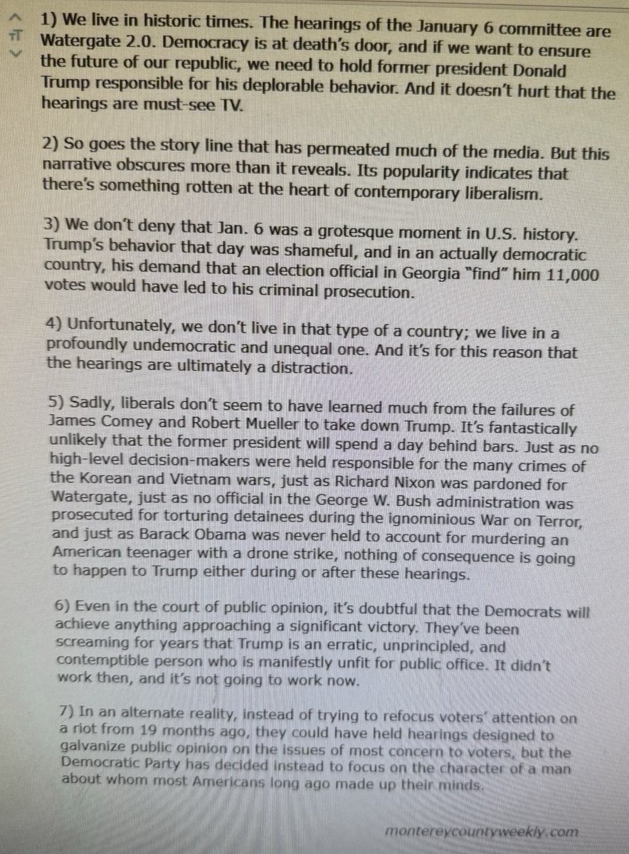 DrChaseSpears's tweet image. Gather round everyone, for another story of ongoing woke ideology in the military.

Guess what military students are being assigned as a reading assessment at the Defense Language Institute?

Readings that include:

“Democracy is at death’s door… We need to hold President Trump