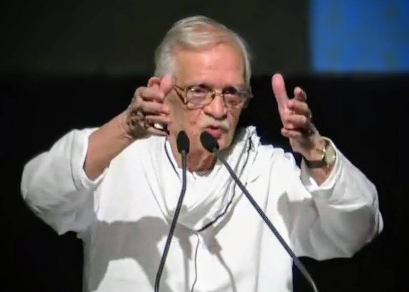 p1j's tweet photo. Recently, Gulzar Saab was invited to deliver the keynote address at the convocation of an  AI University.

He began the keynote on a positive note:

“I’ve been hearing about the extraordinary power of Artificial Intelligence for quite some time. If it can truly give voice to the voiceless and strength to the powerless, that is a good thing indeed. 

But I sometimes wonder whether our universities today urgently need more courses in B.I., and whether they should have greater focus in developing B.I. skills in students before the A.I. ?”

He paused.

The auditorium paused, unsure whether to laugh or applaud, uncertain of the context.

Someone then asked, “What do you mean with B.I., Sir? Business Intelligence?”

He smiled.

“No. Basic Intelligence.” 😄

#Gulzar #AI #BI #Galgotia #BasicIntelligence #GQ