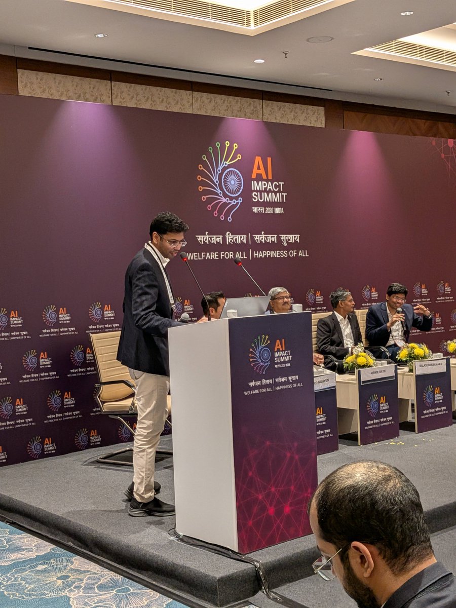 fluidAI1's tweet photo. Great energy at #IndiaAIImpactSummit2026 🇮🇳
Where we hosted our Panel "Beyond the Cloud: The Sovereign AI Moment"!
Epic panel with @nvidia, @HPCL, @NABARDOnline + our Founders!
Grateful for the conversations and the momentum.
#FluidAI #IndiaAISummit2026 #SovereignAI #AISummit https://t.co/JqzxmuGPSw
