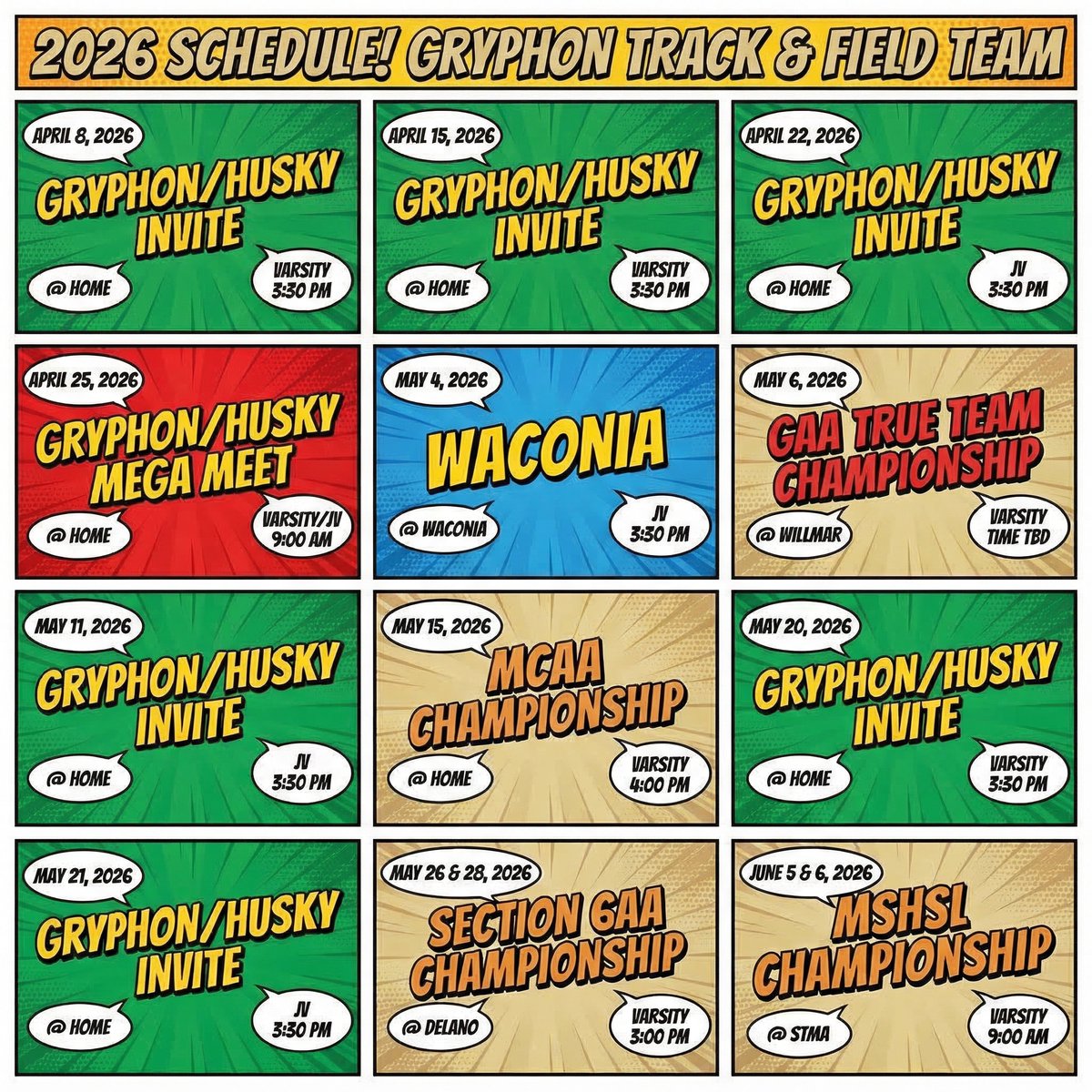 Gryphon Cross Country/Track & Field tweet media