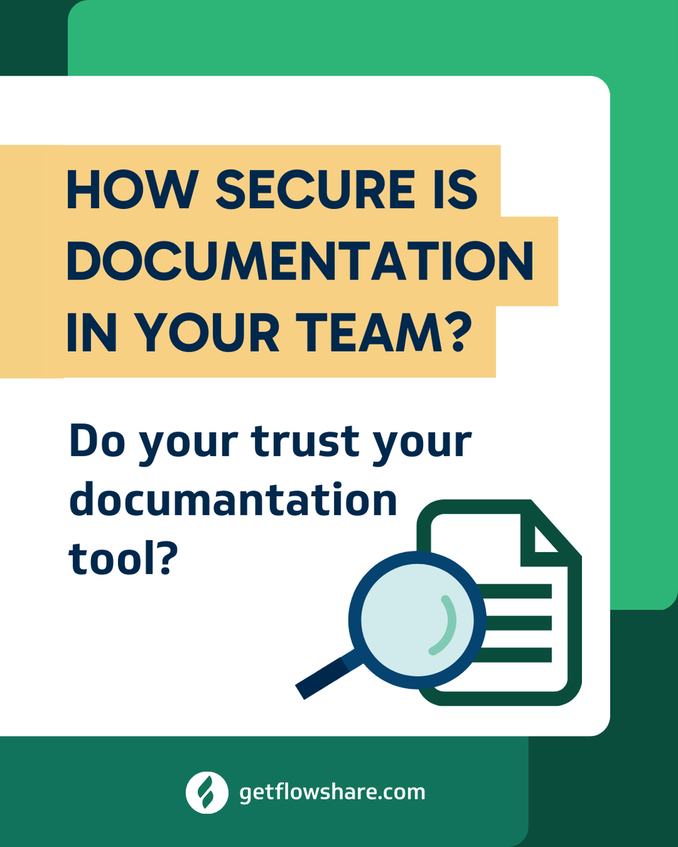 GetFlowShare's tweet photo. 💬 How does your team handle documentation in secure or regulated environments?
#FlowShare #Compliance #Security #KnowledgeRetention #DigitalAdoption #RegulatedIndustries #ITSecurity https://t.co/oJlUVmgdQk