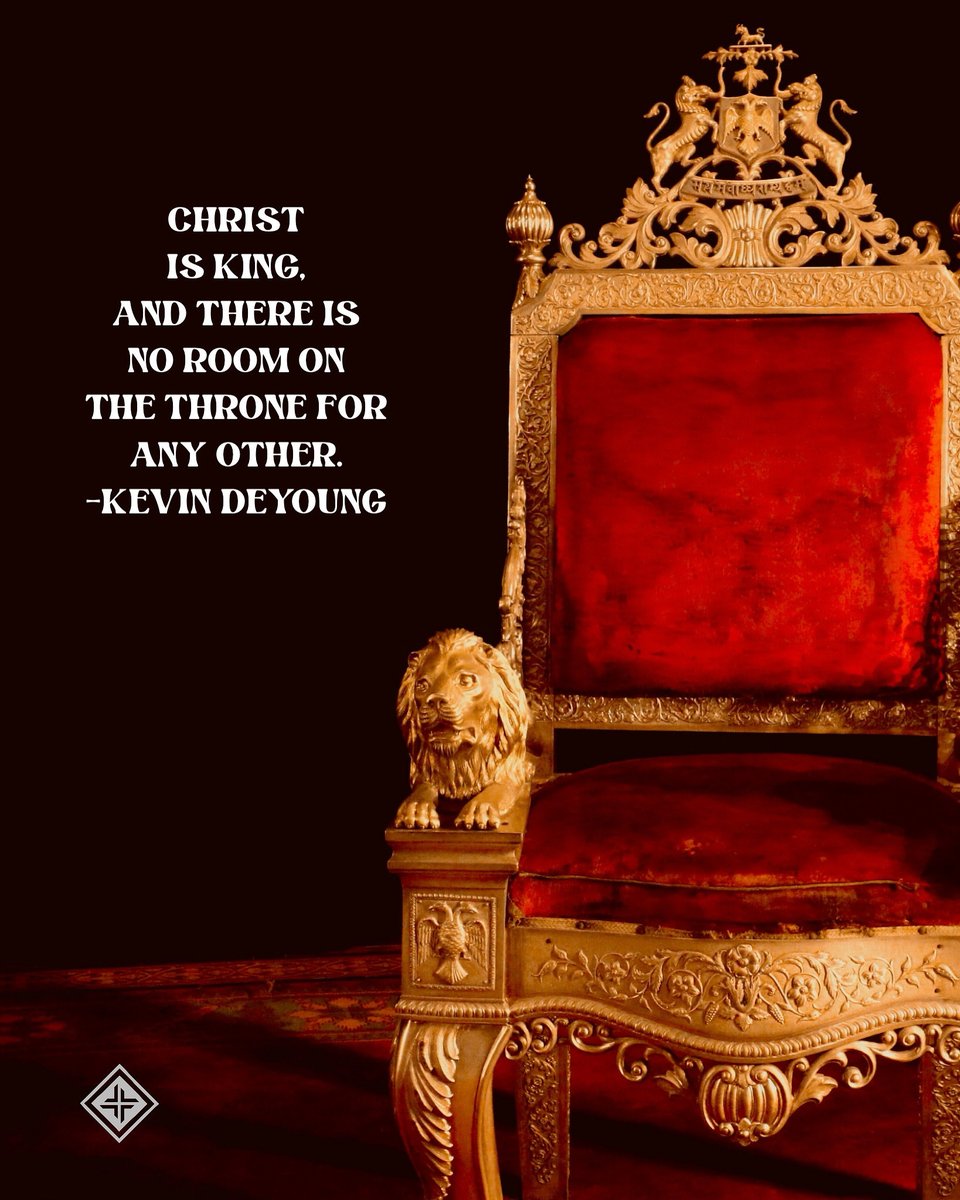 WeAreLifeBridge's tweet photo. “Christ is King, and there is no room on the throne for any other.”

- Kevin DeYoung https://t.co/sXfU1cwtiP