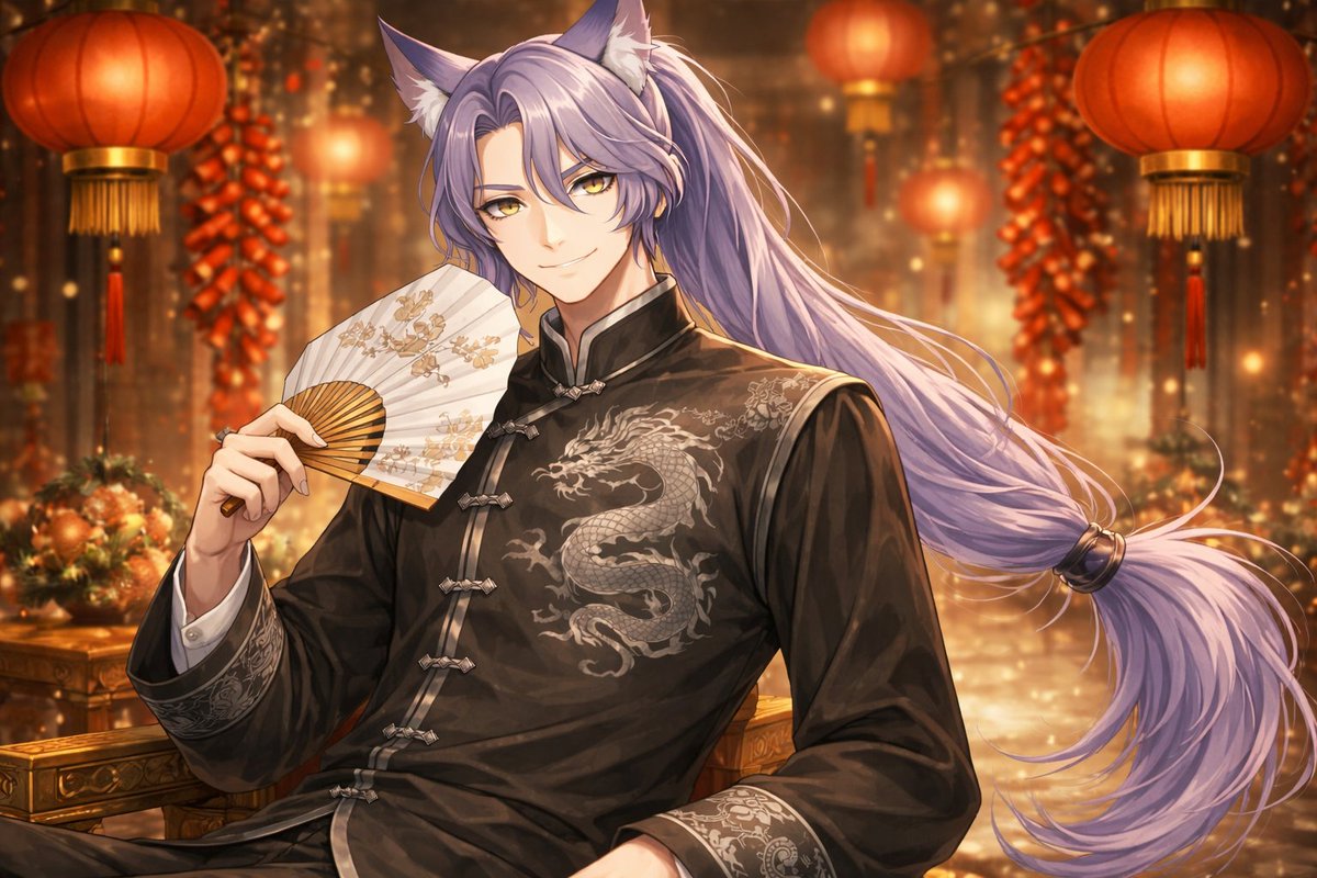 新年快樂！店長來跟大家拜年啦
今年大家都有紅包收滿滿的嗎?
#狐聽之聲 #AIart