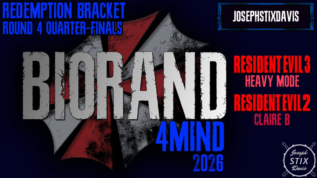 BioRand4Mind 2026 Round 4 - Redemption Bracket Quarter-Finals

This is the race from my point of view.

Watch it on YouTube! - youtu.be/2jiyTqglCzQ

You can see the full races on the BioRandTV YouTube channel! youtube.com/@BioRandTV

#BioRand #ResidentEvil #Charity
