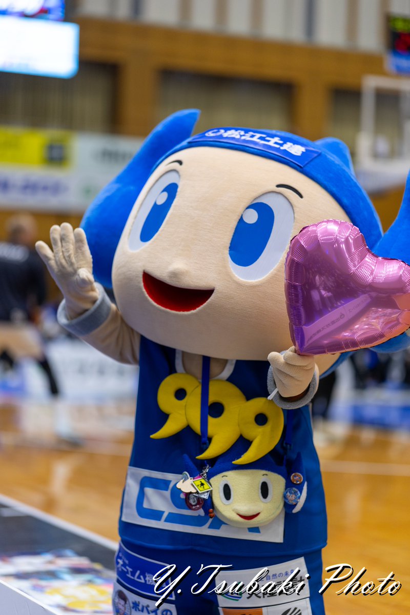 2026.2.14島根スサノオマジック すさたまくん 見た目可愛いけど仕草が
