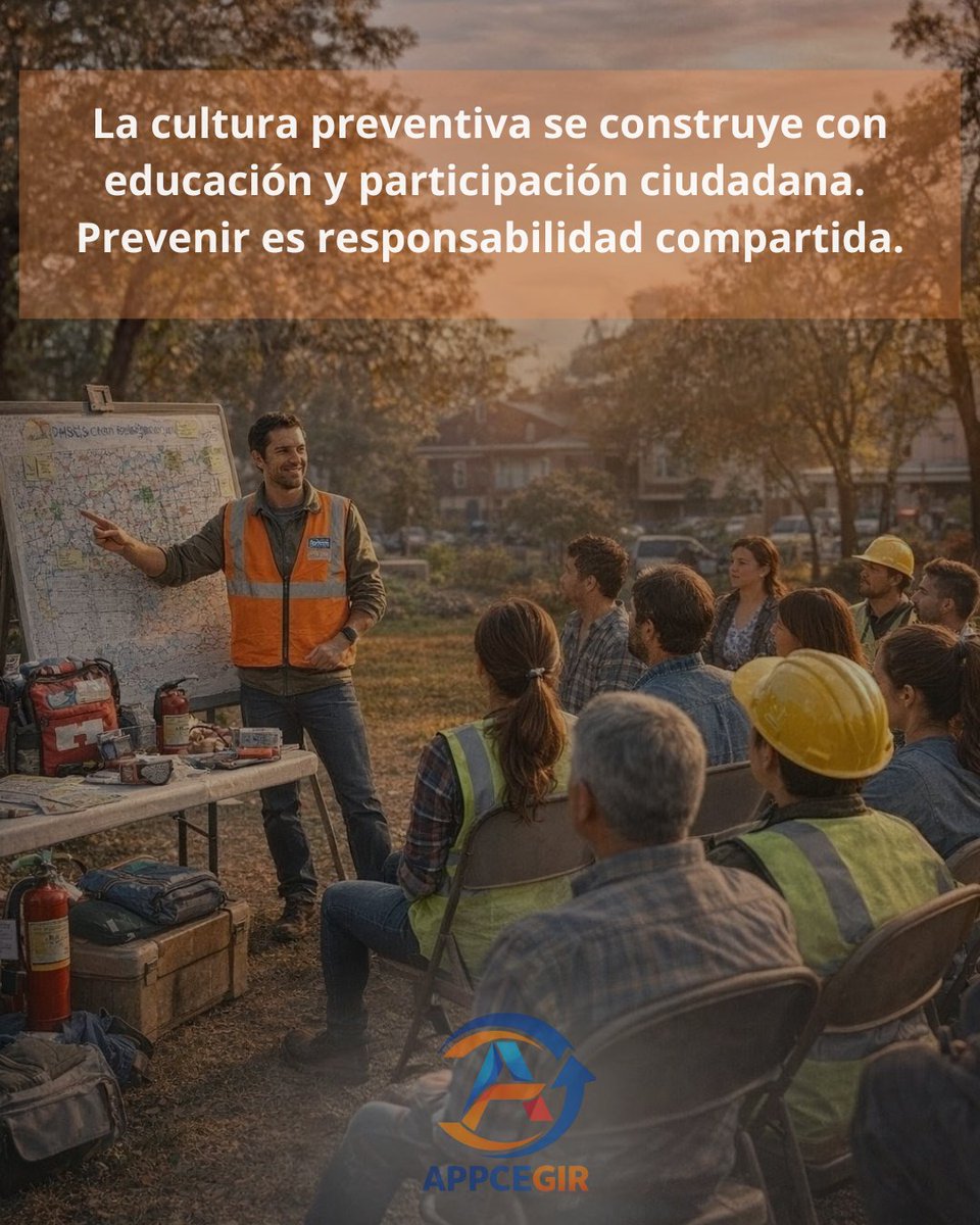 AppceArg's tweet photo. La cultura preventiva no surge de manera espontánea: se construye con educación, compromiso y participación activa de la comunidad.
Fortalecer conocimientos, promover la organización y generar espacios de capacitación nos permite anticiparnos a los riesgos y reducir su impacto. https://t.co/mZzJSbgXKo