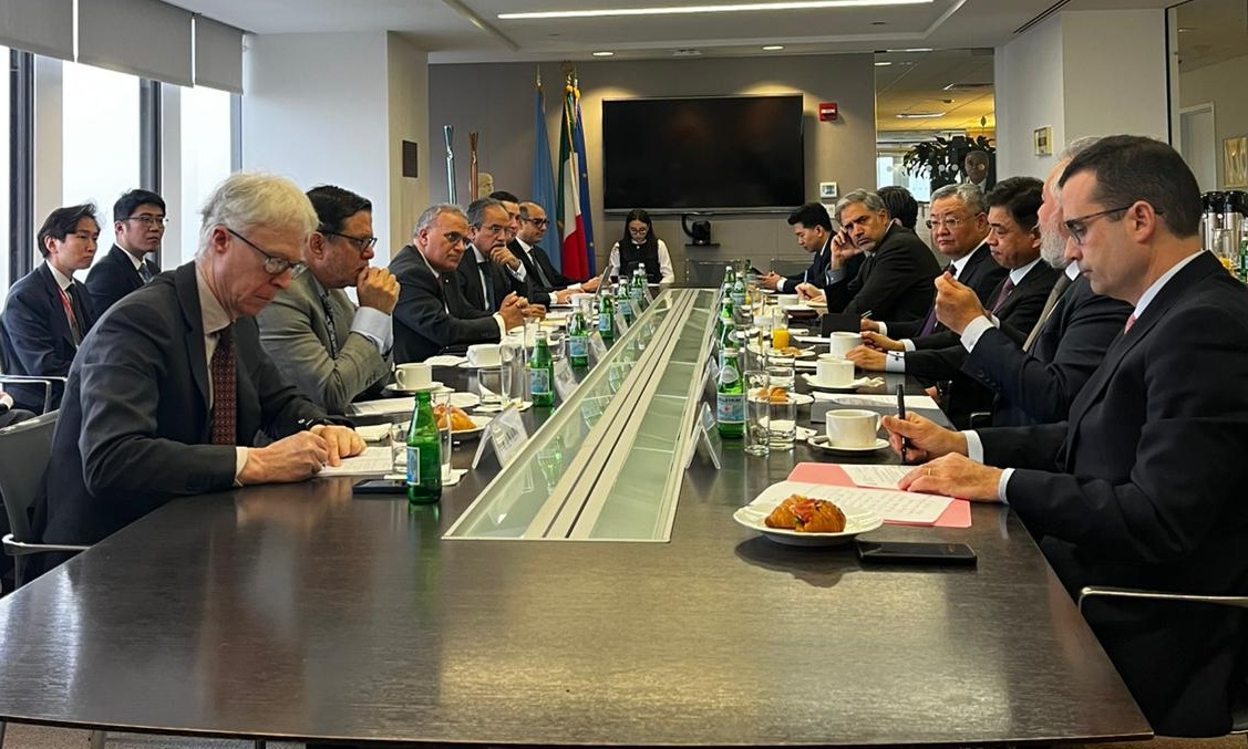 ItalyUN_NY's tweet photo. The #UnitingForConsensus group continues its work toward a truly representative, democratic, transparent, responsive and effective #UN Security Council and @UN .

#reform4all #UfC #UNSC https://t.co/hFfFB8cyCZ