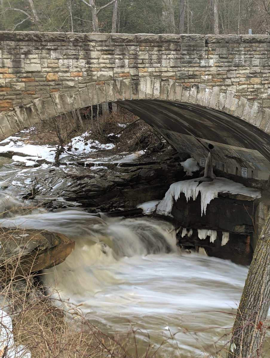 Brad_Nellis's tweet photo. A frothy Chippewa Creek Falls in @clevemetroparks before the last of the snow melted #ThisIsCleveland https://t.co/5qnHnNSRWC